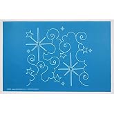 Full Line Stencil Christmas Star, Continous E2E Quilt Template (60041)