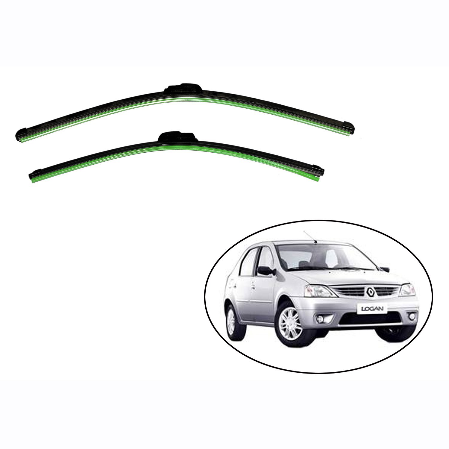 Medetai RECARO Frameless Wiper Blades for Mahindra Renault Logan, D 22", P 22" Amazon.in Car