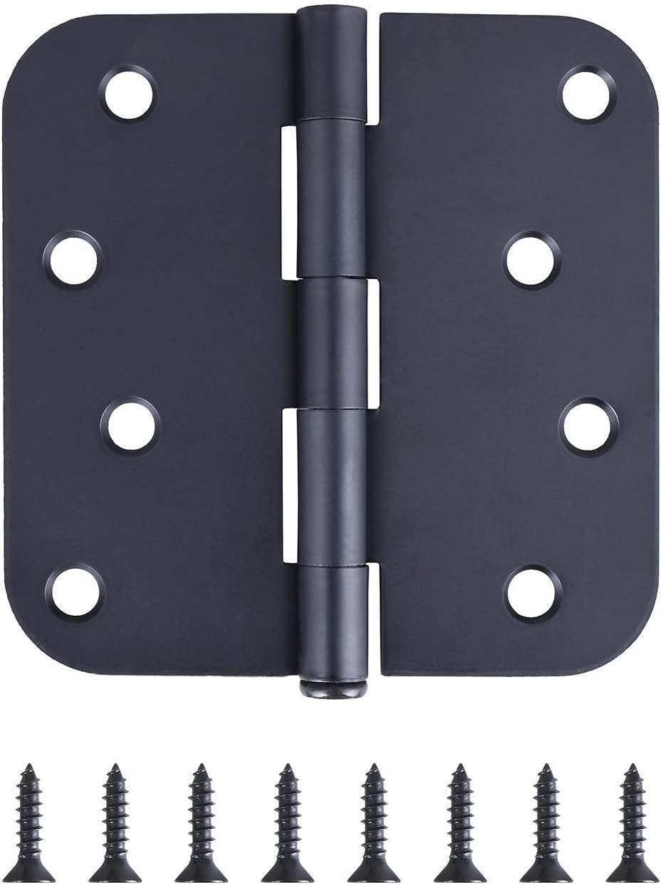 Pack of 18 Residential 4 Inch Door Hinges (Reversible) Black Finish