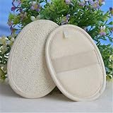 minkissy 3pcs Natural Loofah Exfoliating Sponge Pads Body Scrubber Bath Towel view 5