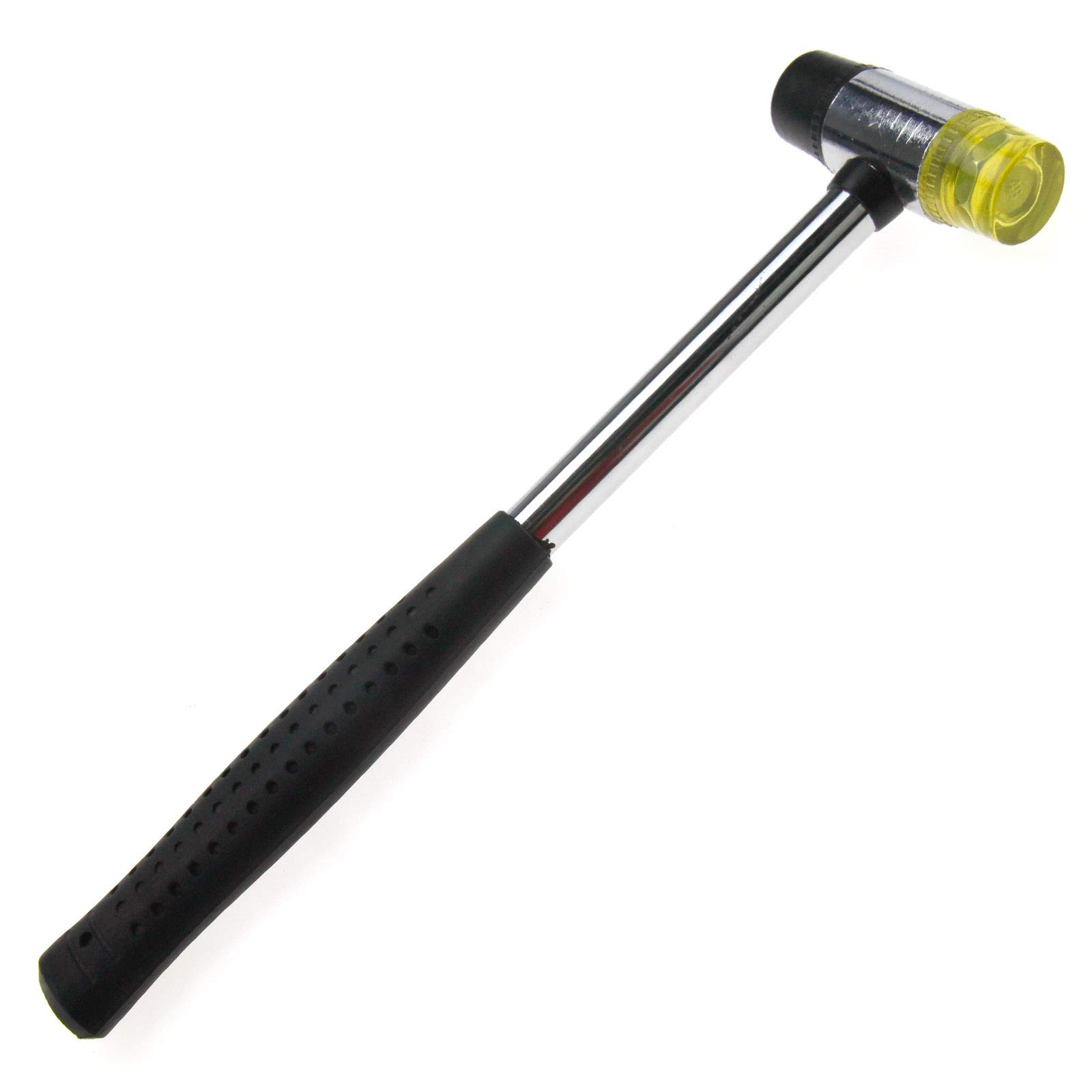 OTOTEC Mini Mallet Hammer 25mm Nonslip Grip Dual Double Faced Nylon Rubber Mallet for Wood Leather Jewelry and Craft Works