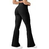 AB-Eleven Women's Yoga Pants Bootcut Flare Leggings Flared Bell Bottom Leggings High Waisted Workout Pants Tummy Control