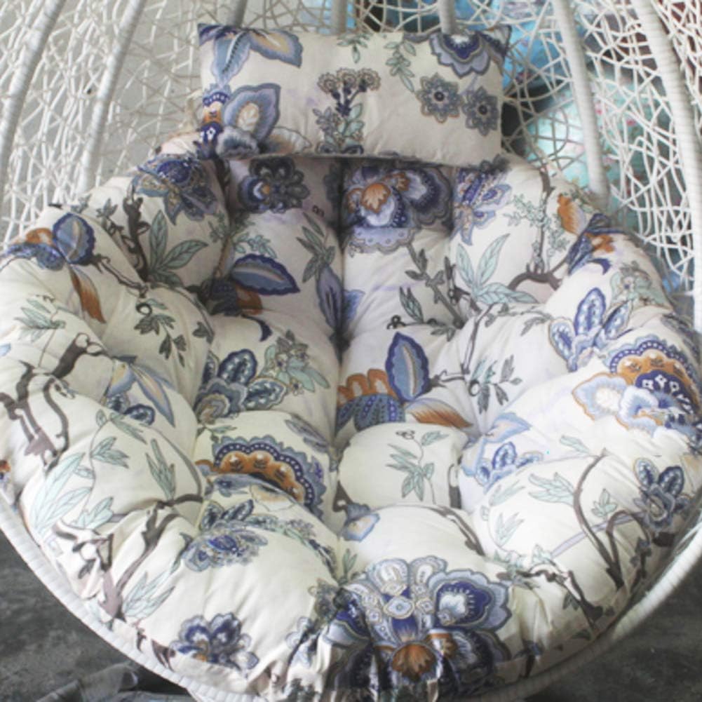 Yearly Rond Panier Coussin 41x41inch Swing Accroche Matelasse Galette De Chaise Single Balcon Rotin En Osier Coussins De Chaise Tapis Arriere Fermeture Eclair Lavable Menage Q 105x105cm Ameublement Et Decoration Cuisine Et Maison