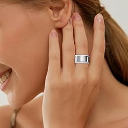 ZOOROO 2-Pack 14K Gold Plated Stacking Rings for