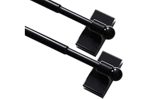 Turquoize 2 Pack Magnetic Curtain Rod Magnetic Curtain Rods for Metal Doors Multi-Use Adjustable Cafe Sidelight Magnetic Rods