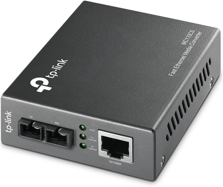 TP-Link MC110CS 10/100Mbps Single-Mode Fiber Media Converter 20km