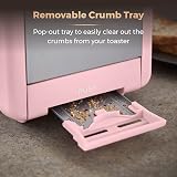 Tower Cavaletto 2-Slice Toaster Pink Rose Gold 850W Defrost Reheat view 6