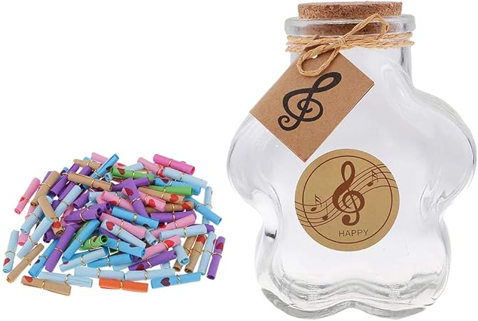 Amazon ガラス瓶 瓶 収納ケース付き メッセージ用 ウィッシュペーパー スクロール 約100個入り ホビー用素材 通販