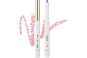 Heart Percent Dote On Mood Lip Pencil, Long-Lasting Creamy Lip Crayon Smooth Color Liner Retractable Lipstick Pencil 0.8g, #02. Creamy Pink