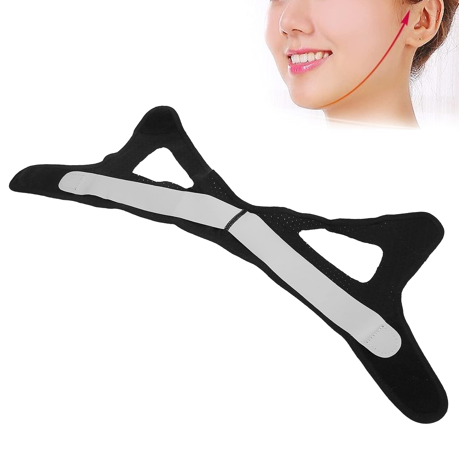 Face Slimming Strap, Breathable V Line Face Lift Comfortable Skin‑friendly Adjustable for Improving Sagging Skin