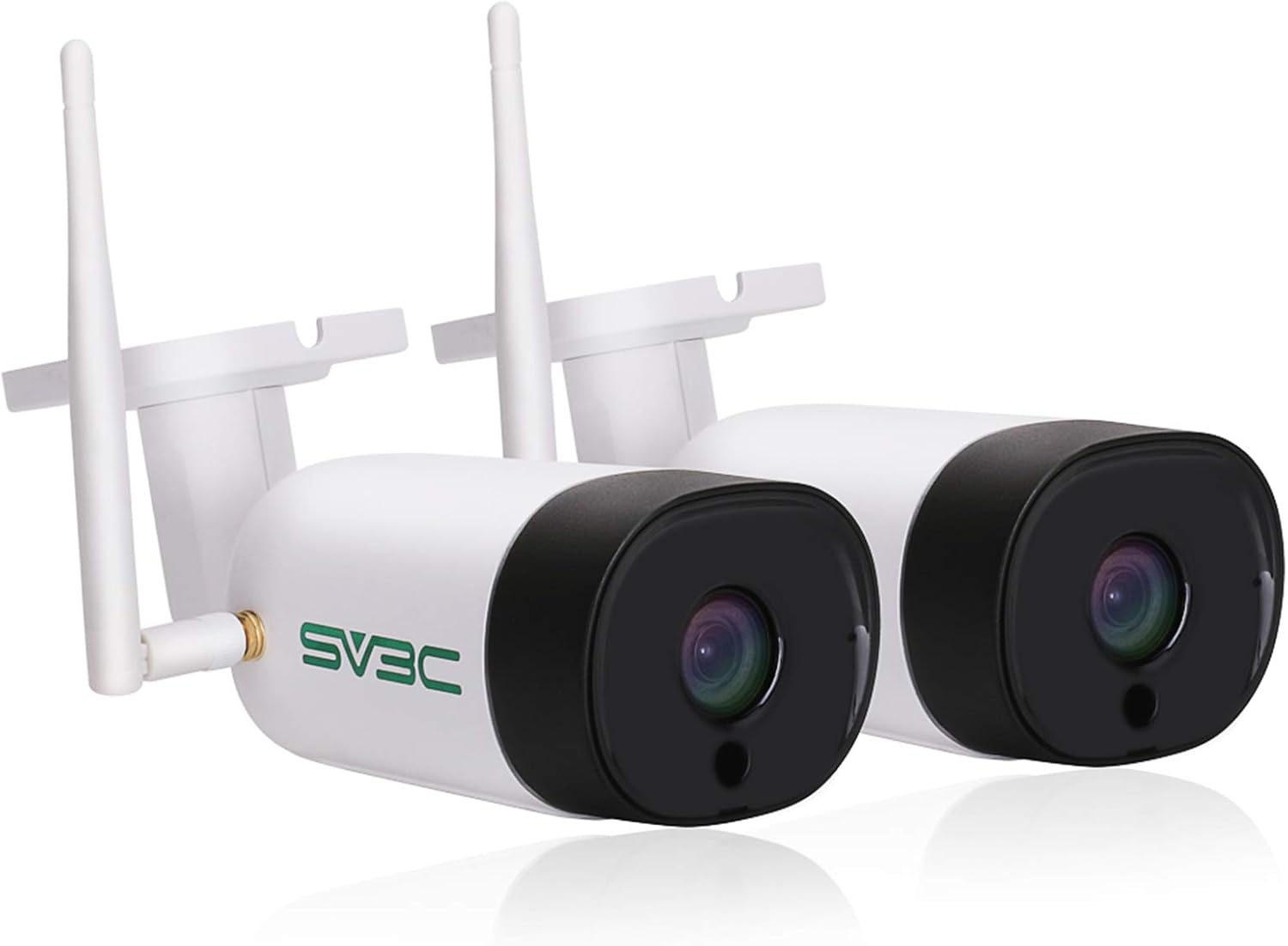 Wireless Wifi Camera Outdoor Indoor, SV3C 5MP Wifi Camera with Audio Speaker, HD Starlight Night Vision, Humaniod Detect, IP66 Waterproof Wireless Cameras for Home Security, FTP/SD Slot Storage, 2 Set