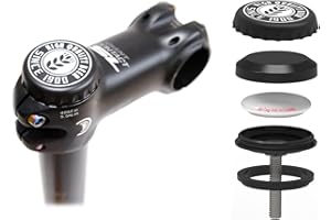 AMZPILOT Hidden Bike Mount for AirTag with [2 Caps], Mountain Bike GPS Tracker Anti-Theft Protection. Waterproof Bicycle Holder for All MTB Bikes with Headset Cap Size of 1-1/8" or 1-1/4" (28.6mm or 31.8mm)