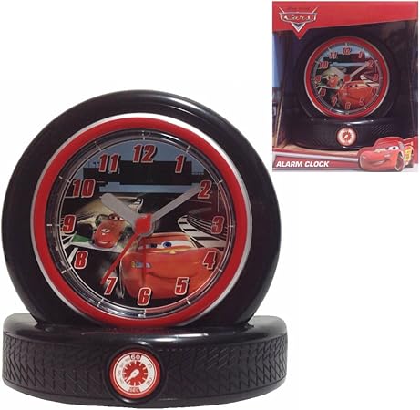 Amazon カーズ 目覚まし時計 クロック 置き時計 卓上 Cars ライトニング マックィーン フランチェスコ ベルヌーイ グッズ プレゼント ギフト キャラクター 男の子 女の子 子供部屋 インテリア おもちゃ雑貨 おもちゃ