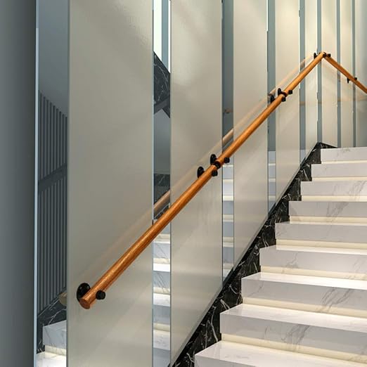 1ft 10ft Solid Wood Stair Handrail For Indoors And Outdoors