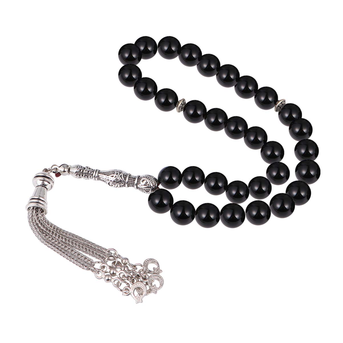 Artibetter Muslim Zikr Beads Tasbih 33 Prayer Beads Islam Prayer Rosary Beads Islamic Religion Eid Ramadan Gift