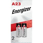 Energizer A23 Batteries (2 Pack), A23 Battery Alkaline | For garage door openers, keyless entry, cameras, and security devices; 12V 23A battery