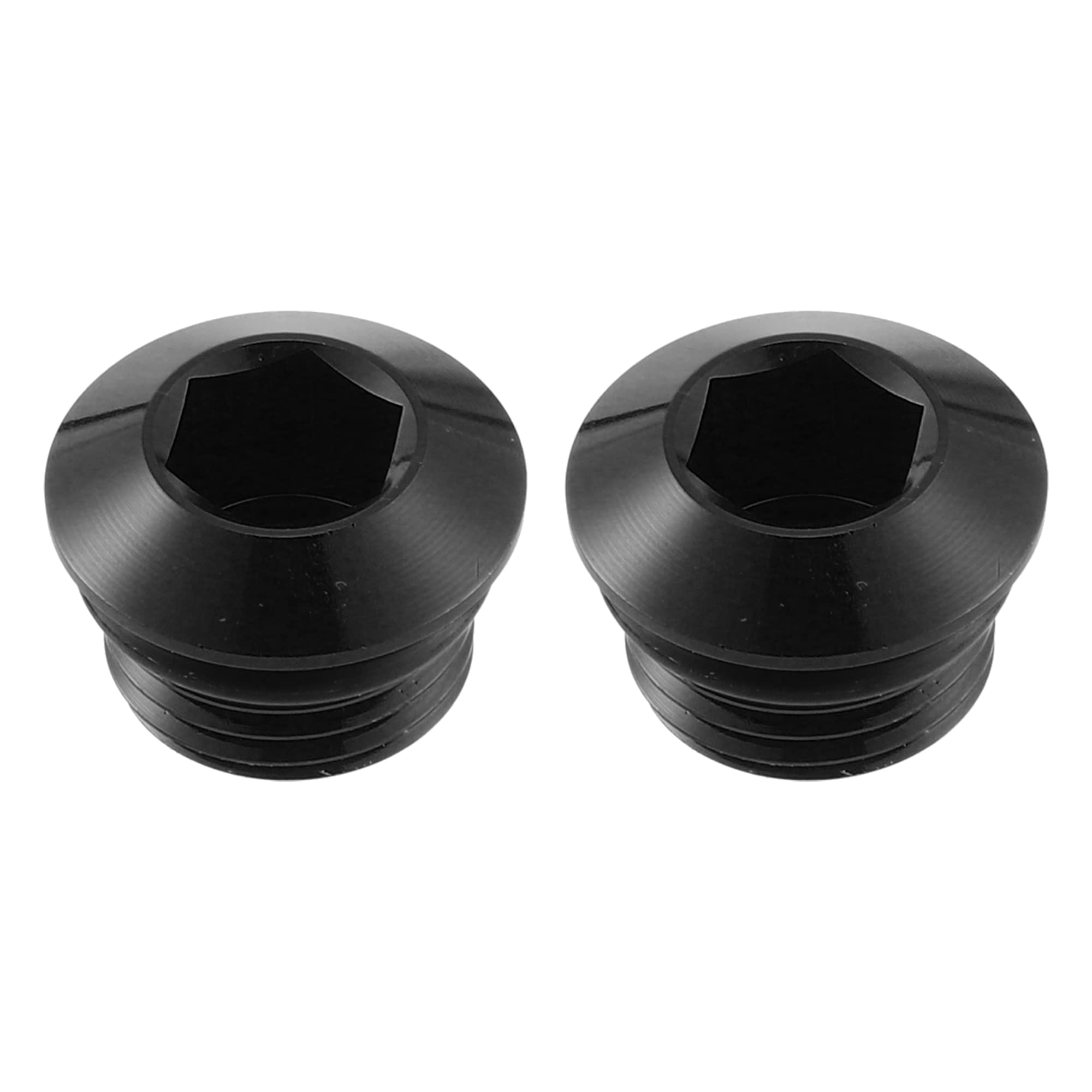 X AUTOHAUX Auto ORB Port Plug Male Hex Head Socket O Ring Seal 6AN (Pack of 2)