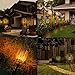 Solar Flame Lights Outdoor Waterproof,LED Solar Torch Lights with Dancing Flickering Flames,Flashlight Safety Light for Garden Decoration Automatic On/Off Dusk to Dawn-4 Pack