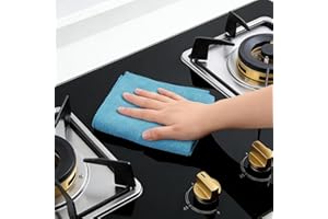 5Pcs 5-Color Random Mixed Multi-Purpose Microfiber Cleaning Cloths, Reusable Washable Absorbent Quick-Dry Towels for Kitchen,