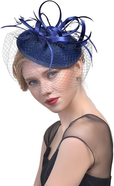 Amazon Com Vintage Hair Fascinators Hat For Women Wedding Church