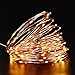 LuckLED Fairy Decorative Christmas Solar String Lights, 49ft 150 LED Copper Wire Starry String Lights Ambiance Lighting for Indoor and Outdoor, Home, Garden, Patio, Party Decorations (Warm White)