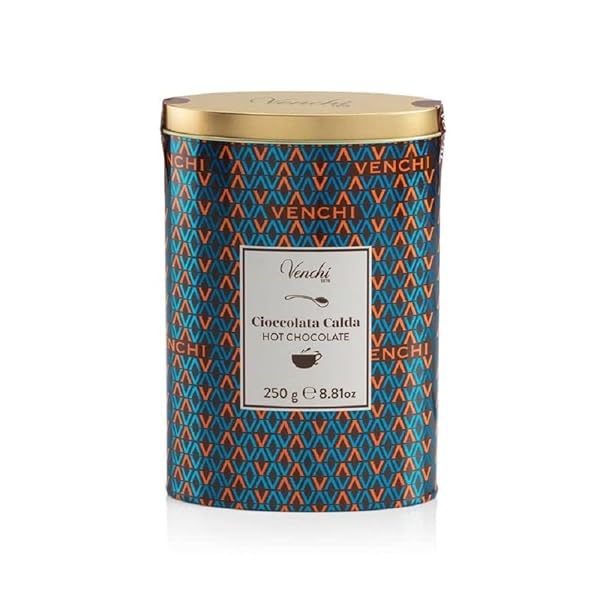 VENCHI COCOA FOR HOT CHOCOLATE IN METAL TIN – VEGAN, 8.81 OZ