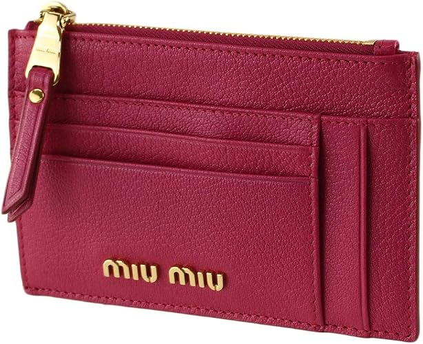Amazon Co Jp ミュウミュウ Miu Miu レディース カードケース パスケース ピンク系 シューズ バッグ
