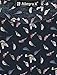 Allegra K Women's Bird Prints Contrast Belt Above Knee A Line Dress L Blue