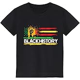 Black History Shirts for Kids: Classic Crewneck Cotton Tees (2-7T)