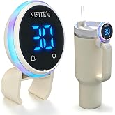 Drink Water Reminder for Stanley Cup 2.0 30oz 40oz &ndash; Water Bottle Reminder to Drink, Hydration Tracker Timer Clip, Smart Water Reminder Device, LED Beep Alert, USB-C Stanley Accessory