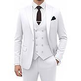 Suit for Men Wedding Slim Fit 3 Piece Set Blazer Jacket Vest Pants Tuxedo Suits for Groomsmen Business Prom Party Sport Coat