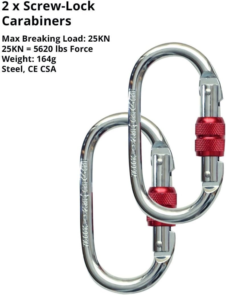 Aerial Silk Hardware Kit-Heavy Duty 30 kN Rescue Figure 8 & 30 KN Swivel & 25 KN Mountain Climbing Steel Carabiners Yoga Hammock Swing 360 Spin Rotational Device : Sports & Outdoors