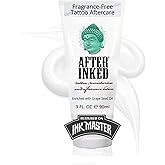 After Inked Tattoo Aftercare Lotion Moisturizing Balm for Inked Skin, Featured on Ink Master, Hydrating Skin Nourishment Cream with Grape Seed Oil, Gentle Daily Tattoo Maintenance, 3oz Tube, 1 Pack