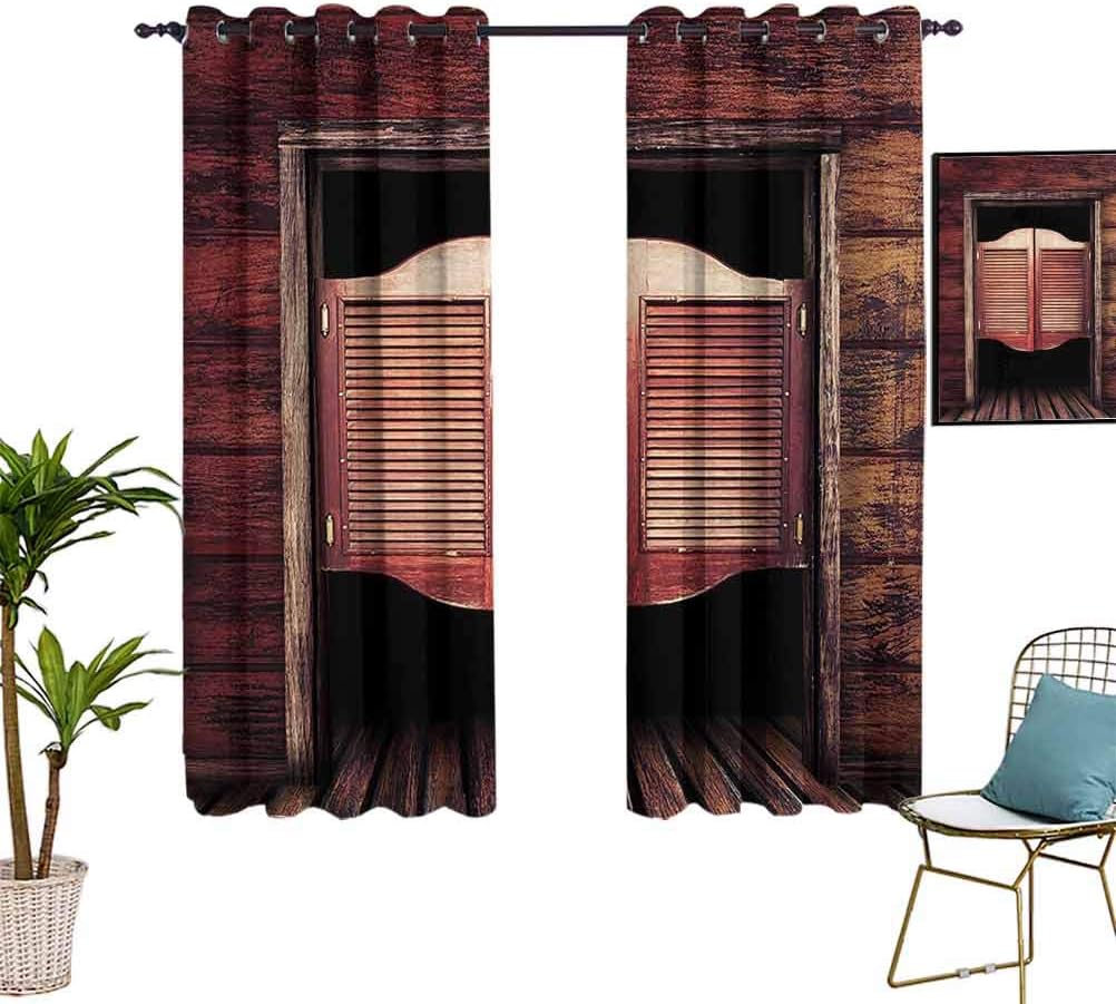 Western Decor Collection Window Curtain Panels Old Vintage