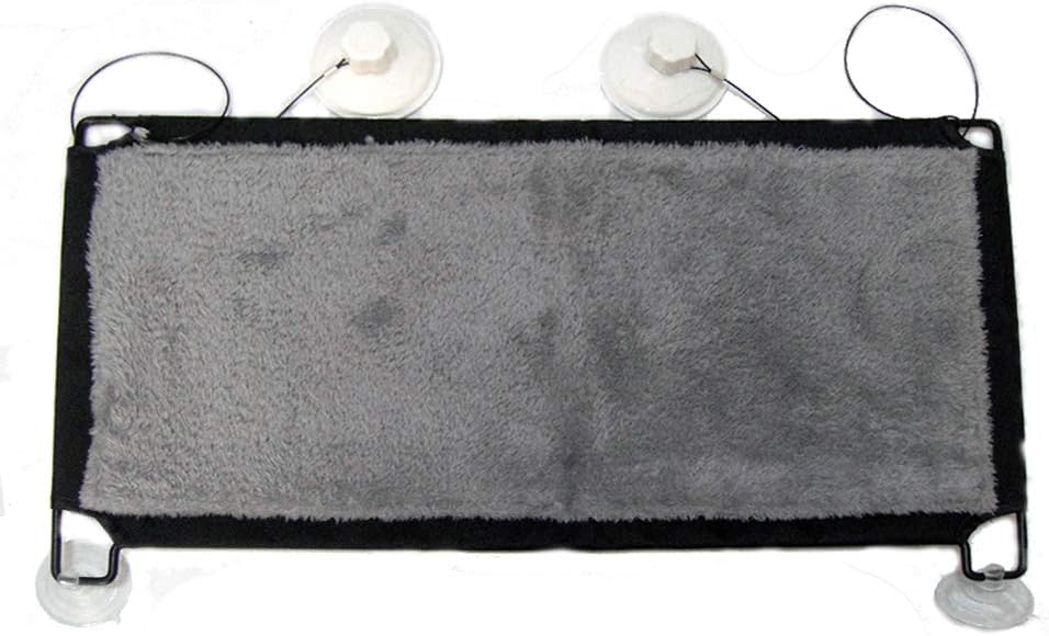 BobbyPet Cat Window Perch Warm Cotton Fabric - Single Layer 12”x22.8“ EXTERMELY Durable Suction Cups can Holds Huge Cats Easy Set up Within 5 Minutes : Pet Supplies