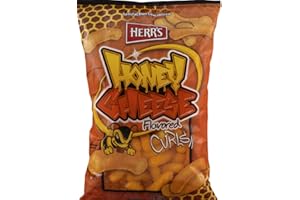 HERR'S FOODS INC. Herr's Baked Cheese, Hot Cheese or Honey Curls- 8 oz. Bags (Honey, 4 Bags)