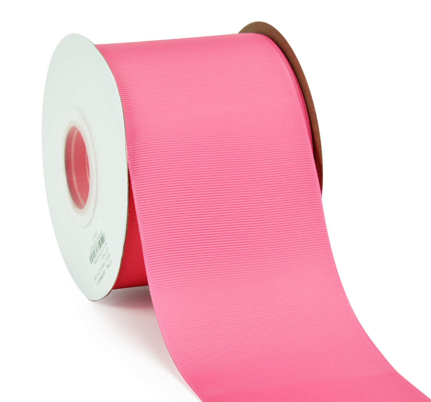 YAMA 3 inch Solid Grosgrain Ribbon Roll - 25 Yards for Gift Wrapping Ribbons, Hot Pink