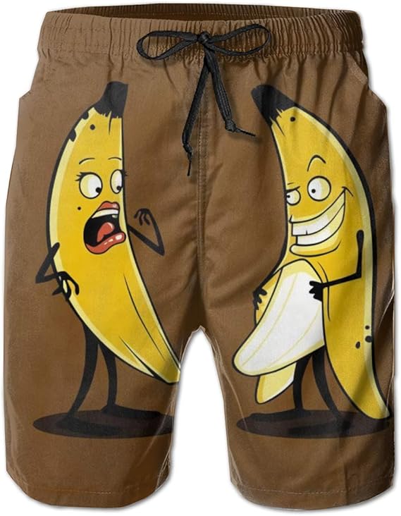 Amazon Co Jp 面白いバナナ 水着 メンズ おしゃれ サーフパンツ 海パン 人気 スイムパンツ 3ｄプリント 短パン ビーチパンツ サーフ トランクス ゴムウェスト 水陸両用 旅行 速乾 大きいサイズ M 2xl 服 ファッション小物