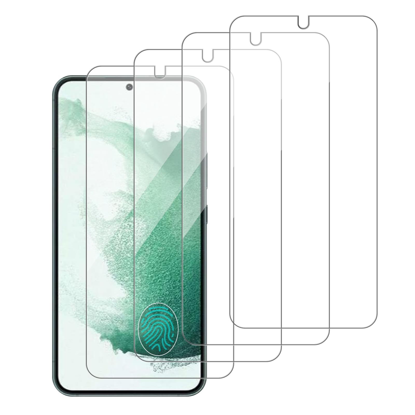 Photo 1 of iCsapr 4 Pack Glass Screen Protector Compatible for Samsung Galaxy S22 plus / S22+ / SM-S906U [9H Hardness]-HD Screen Tempered Glass, Scratch Resistant,Easy Install [Case Friendly]