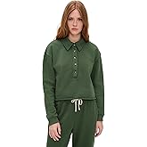 perfectwhitetee Women's Vinny Heavier Fleece 3/4 Sweatshirt