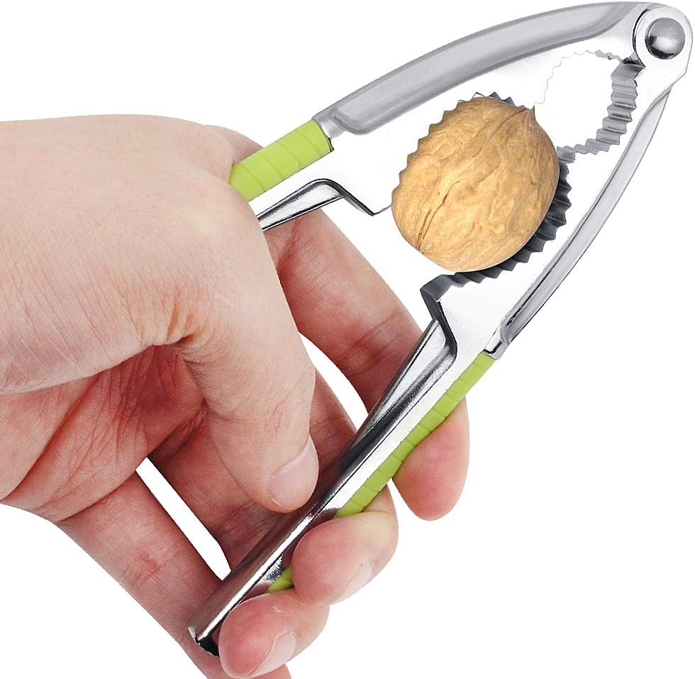 Nutcracker with Non-Slip Handle, Stainless Steel Nut Crackers Tool for Nuts Walnut Hazelnut Almonds Pecan Opener - Image 4
