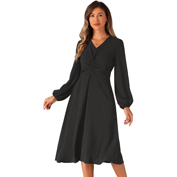 Norma Kamali Womens Long Sleeve Flared Dress Black XS One Size at Amazon  Women's Clothing store