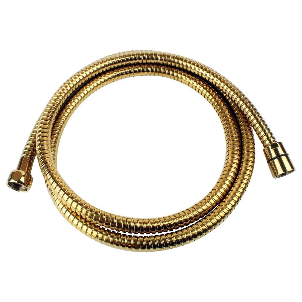 Golden Shower Hose 170 cm, Shower Hose for Hand Showers, Standard 1/2 Inch Thread Connection for Shower
