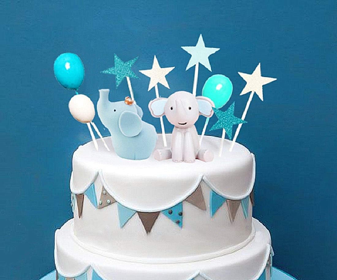 JeVenis 9 PCS Elefanten-Kuchen-Dekoration Kleine Erdnüsse ...
