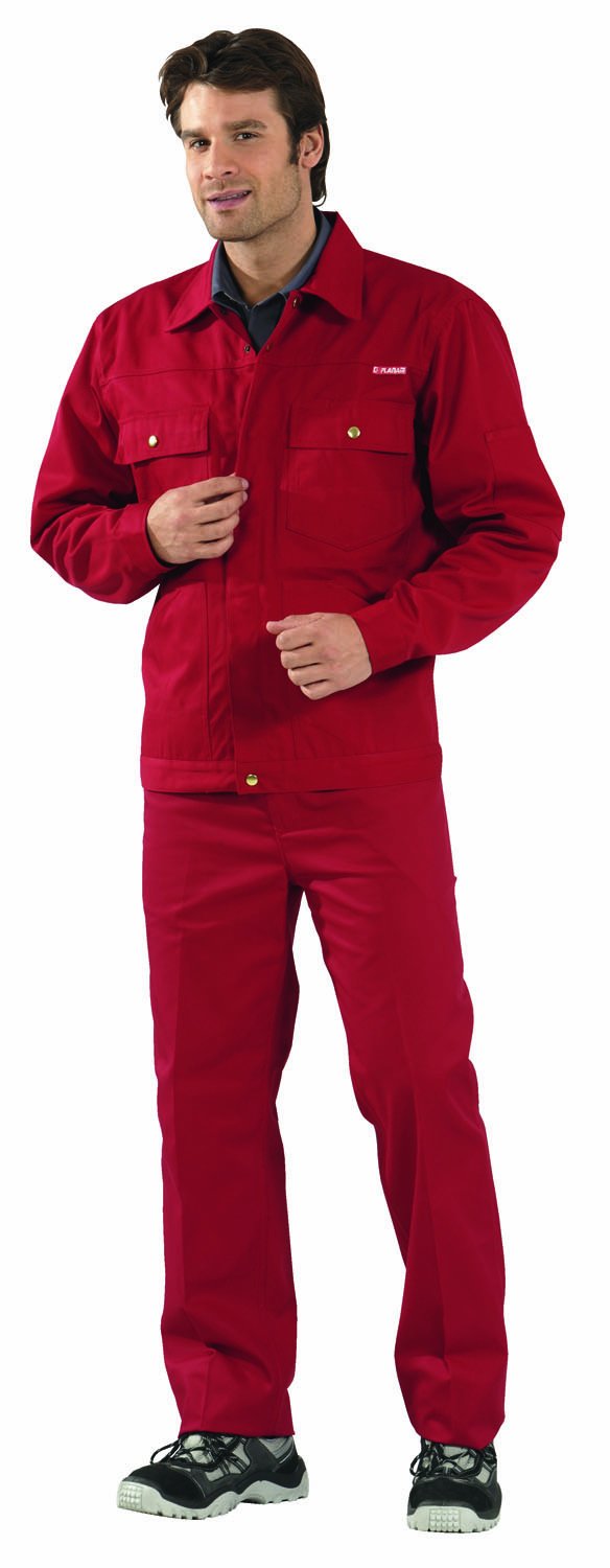 Planam 211056 Size 56 "MG 300" Waisted Jacket - Mid Red