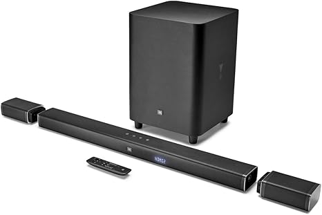 Amazon Com Jbl Bar 5 1 4k Ultra Hd 5 1 Channel Soundbar With True