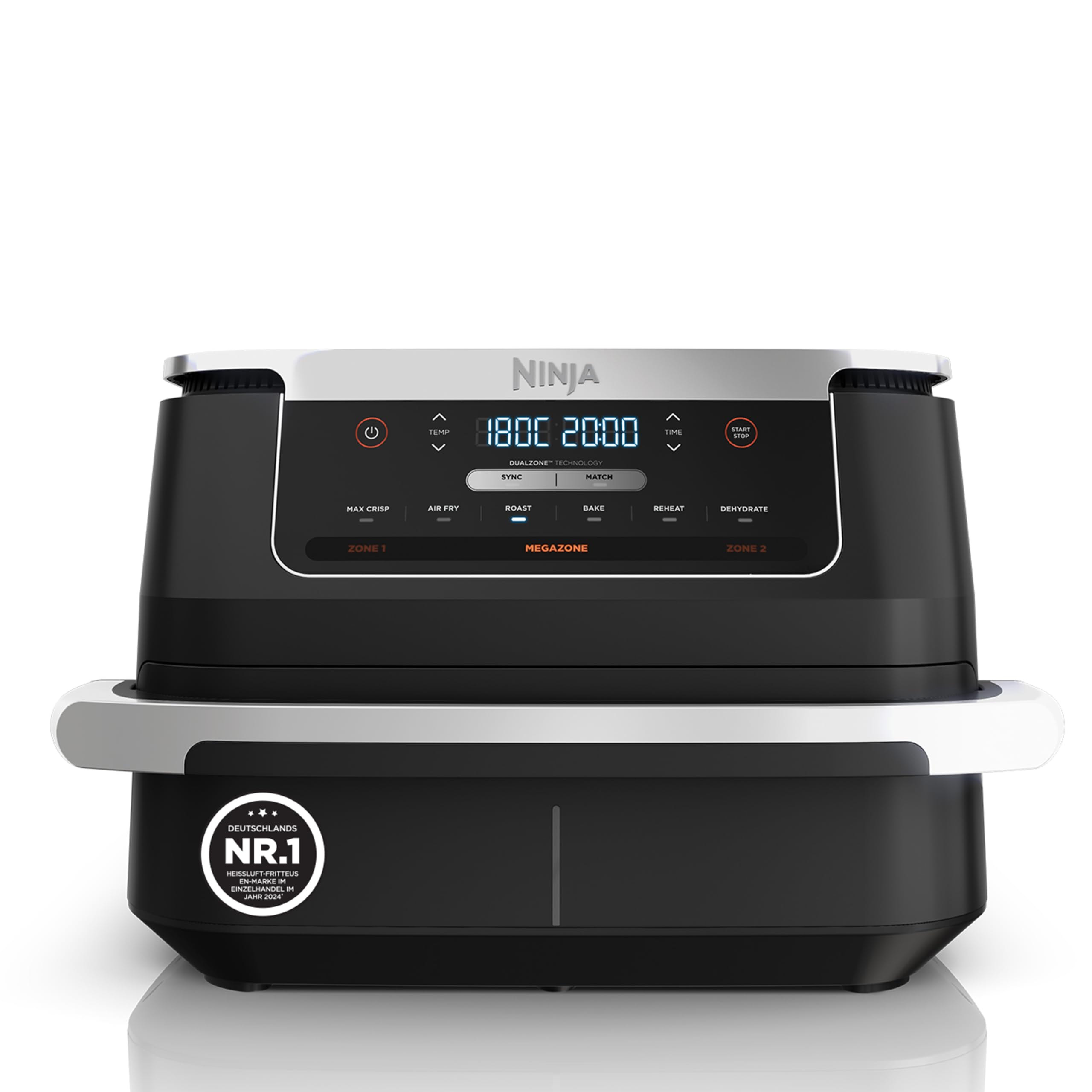 Ninja FlexDrawer Heißluftfritteuse (6 Liter), Dual Zone Air Fryer AF550EU