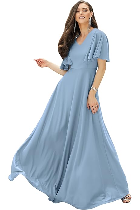 Amazon Vestidos De Noche Largos Cuello Halter Vestidos Con Cuello