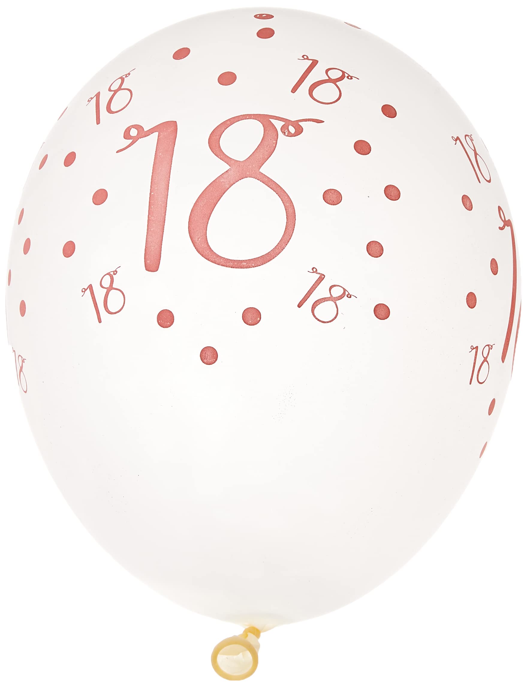 Creative Party Clear Print Birthday Balloons, 6 18th Birthday Balloons, party decorations, premium 18th birthday decorations, RB310