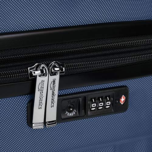 AmazonBasics Premium Hardside Spinner Suitcase Luggage with Wheels, 24